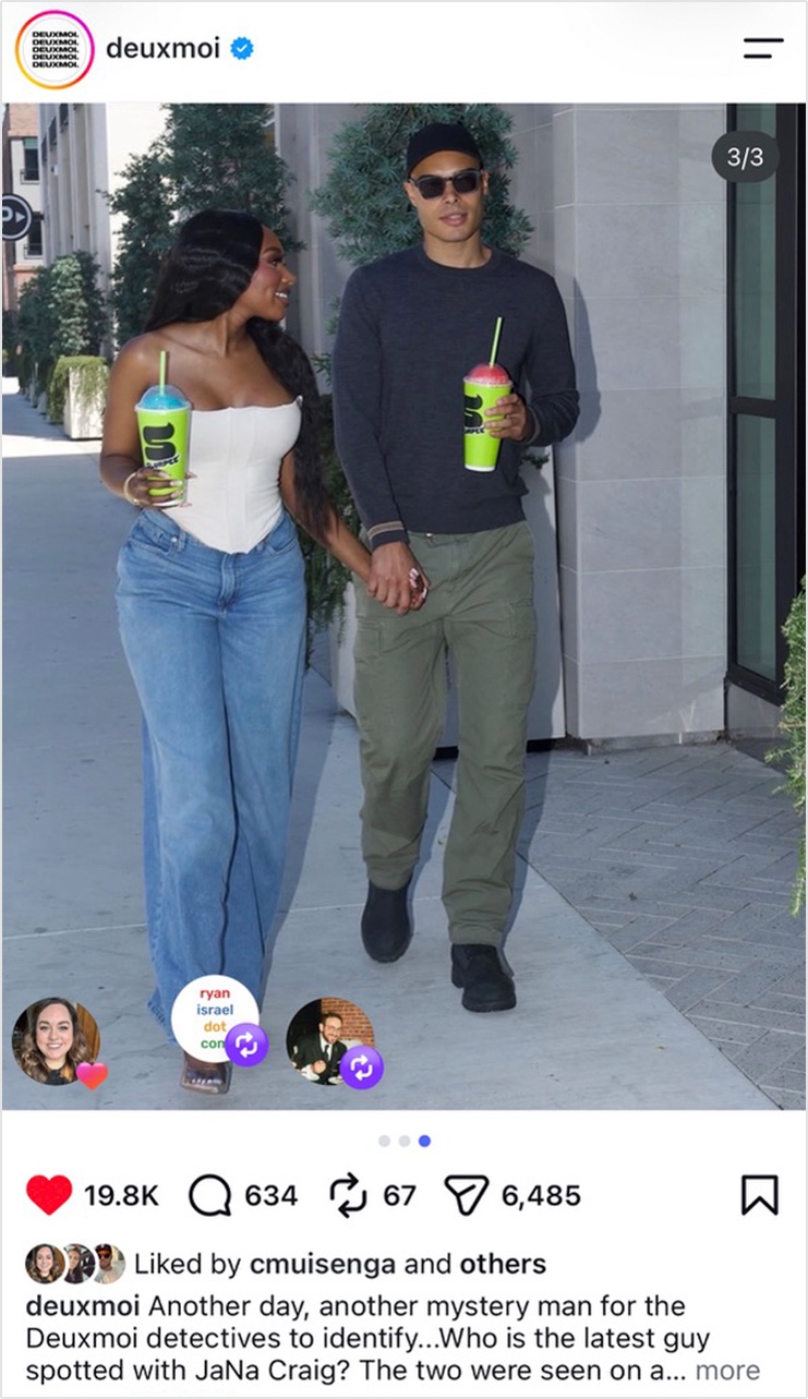 Deuxmoi post of JaNa Craig on a Slurpee Date
